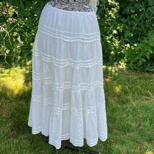 Boho & bells!  Breezy maxi skirt by Gap, 10, 100% cotton